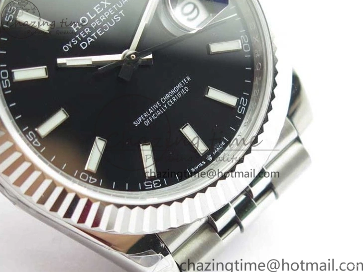 1:1 Bracelet 126334 DateJust Markers 41MM Jubilee SS VRF Black Dial Best on A3235 SS Edition Stick 904L 0729